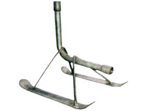 SLITTA IN METALLO ZINCATO PORTAIRRIGATORE CON ATTACCO F 1