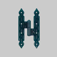 MASCHIETTO SFILABILE 25x9,6 cm - Dx - Mod. Rigata, finitura Nero Goffrata