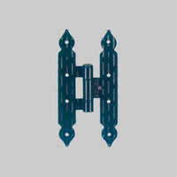 MASCHIETTO FISSO AMBIDESTRO 20x10 cm - Mod. Rigata, finitura Nero Goffrata