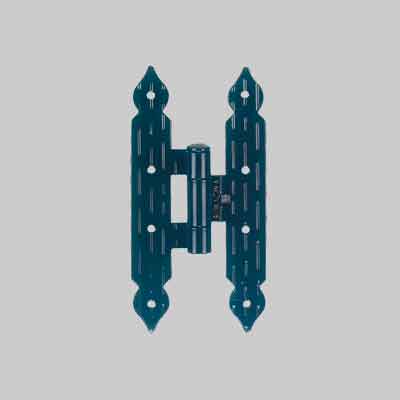 MASCHIETTO FISSO AMBIDESTRO 20x10 cm - Mod. Rigata, finitura Nero Goffrata