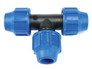 RACCORDO A COMPRESSIONE A TI PN16- - ø mm.16x16x16 - 20 pezzi