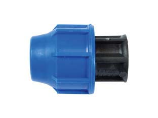 RACCORDO A COMPRESSIONE TAPPO FEMMINA PN16- - ø mm.25 - 20 pezzi