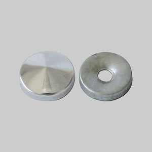 BORCHIA COPRIVITE BOMBATA 14 mm - Ottone nichelato - 200 pezzi