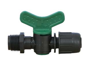 VALVOLA  CILINDRO CON MASCHIO E ATTACCO RAPIDO IN POLIPROPILENE- - ø mm.16x M 1/2 - 50 pezzi