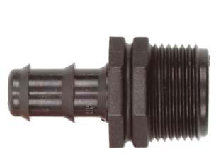 RACCORDO PORTAGOMMA CON FILETTO IN POLIPROPILENE- - ø mm.25x  M 3/4 - 20 pezzi