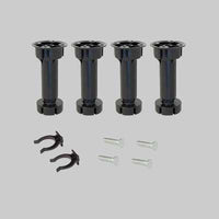 KIT PIEDI CON BASE E PINZA PER MOBILI Ø 40 mm - 100 mm - 130h