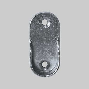 REGGITUBO LATERALE TUBO TONDO Ø 18 mm - Nichelato - 50 pezzi