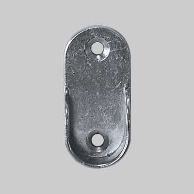 REGGITUBO LATERALE TUBO TONDO Ø 18 mm - Nichelato - 50 pezzi