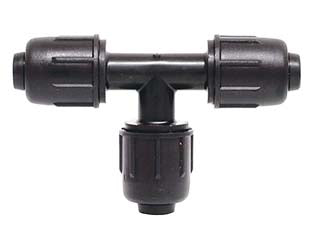 TEE A 90  ° A COMPRESSIONE PN4- -  EE ¸ mm.16x16x16 - 30 pezzi