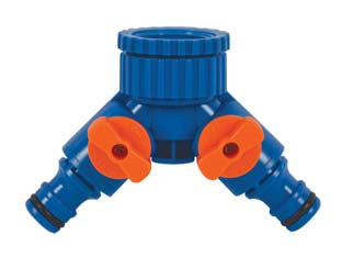 RACCORDO A Y CON RUBINETTO - 5 blister IL CAMPO