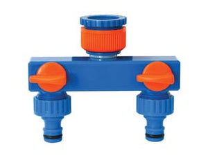 PRESA RUBINETTO 2 USCITE- - cm.12,6x5,8x10,5 - peso gr.103 - 5 pezzi IL CAMPO