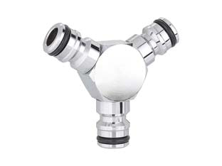 DEVIATORE A 3 VIE PER RACCORDI RAPIDI METAL-JET IN BLISTER 9607 - 1 blister CLABER