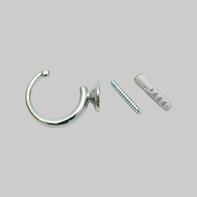 GANCETTO PER TENDAGGI LEGGERO 40 mm - Oro - blister 2 pezzi