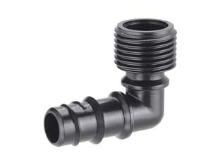 RACCORDO PER MICROIRRIGAZIONE TUBO 1/2 ANGOLO M 1/2 IN BLISTER 91082 - 5 blister CLABER