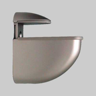 REGGIMENSOLA 'DUNA' mm 75x33x62 h - sp. 6÷36 mm - Oro lucido - 2 pezzi