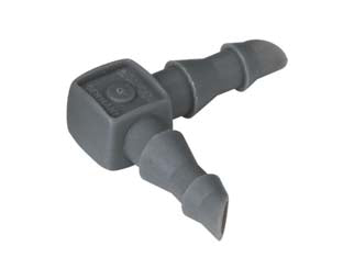 RACCORDO A L PER TUBO DA 3/16 PER MICROIRRIGAZIONE- - conf.pz.10 in blister (13126-20) - 2 blister GARDENA