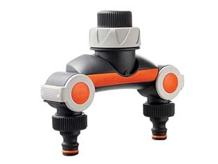 PRESA RUBINETTO A 2 VIE CON REGOLATORE-MODERATORE- - ø 3/4 mm.20x27 - sfuso c/cartellino - 80043073 - 2 pezzi GF