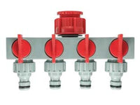 PRESA RUBINETTO A QUATTRO USCITE CON INNESTO MASCHIO- - blister (20064) - 1 blister IPIERRE