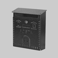 CASSETTA POSTALE 'RUSTICA' mm 230x90x290h - Nera