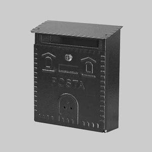 CASSETTA POSTALE 'RUSTICA' mm 230x90x290h - Nera
