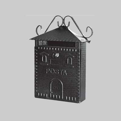 CASSETTA POSTALE 'RUSTICA' RESIDENCE mm 300x100x360h - Nera