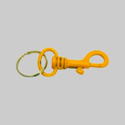 MOSCHETTONE PORTACHIAVI CON ANELLO 60 mm - 50 pezzi