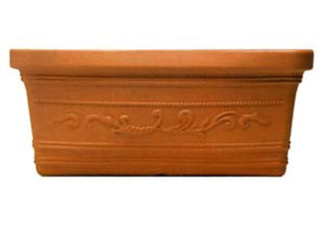 FIORIERA IN PLASTICA FESTONATA DOPPIO BORDO  cm.60x32x29 h.