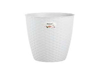 VASO NATURAL BIANCO- - ø cm.24x22.2h. - lt.6.2 - 2 pezzi STEFANPLAST