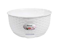 CIOTOLA NATURAL BIANCA CON RISERVA D'ACQUA Ø CM.30- - cm. 30x14.5h. - lt.5.9 - 2 pezzi STEFANPLAST