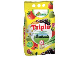 CONCIME ORGANICO MINERALE TRIPLO- - kg.5 in sacco - 4 pezzi ALFE