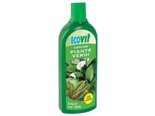 CONCIME LIQUIDO PER PIANTE VERDI- - lt.1 - 6 pezzi ECOVIT