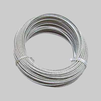 FUNE ZINCATA ANTIGIRO Ø 6 mm - rotolo 25 mt