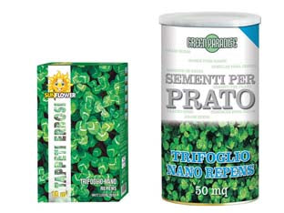 SEMI PRATO TRIFOGLIO NANO  gr.500 per mq.50 di prato    FRANCHI