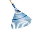 SCOPA DA GIARDINO FISSA CON MANICO ATTACCO CONICO  21 denti    AGEF