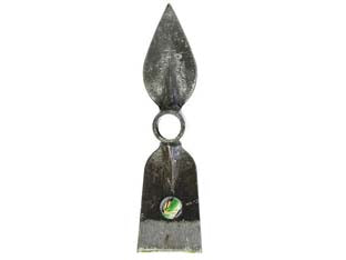 ZAPPINO TIPO FRANCIA CON PENNA ORSATTI  gr.550  cm.7,5x28,5h. occhio ø mm.28/30    IL CAMPO