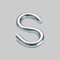 GANCIO A 'S' Ø 3 mm - 30x16 mm