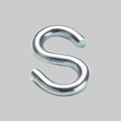 GANCIO A 'S' Ø 6 mm - 53x32 mm