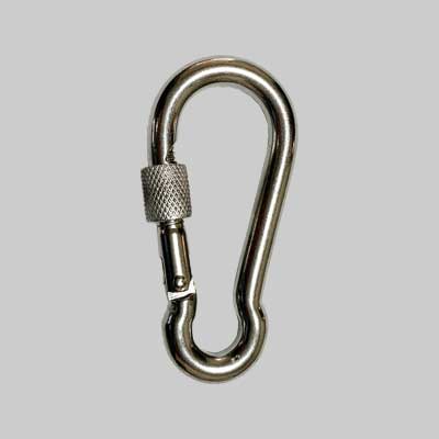 MOSCHETTONE CON GHIERA INOX 80 mm