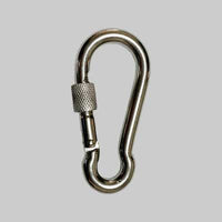 MOSCHETTONE CON GHIERA INOX 100 mm