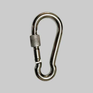 MOSCHETTONE CON GHIERA INOX 100 mm