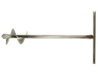 TRIVELLA MANUALE CON ELICA  ø mm.120, asta tubolare ø cm.3x100h.    IL CAMPO