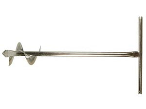 TRIVELLA MANUALE CON ELICA  ø mm.120, asta tubolare ø cm.3x100h.    IL CAMPO