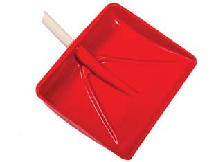 PALA IN POLIPROPILENE PER NEVE E GRANAGLIE ROSSA- - cm.45x36h. - 2 pezzi