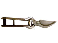 FORBICE POTA LAME IN ACCIAIO CHIUSURA CUOIO- - cm.21 molla bovolo da mm.60 - 6 pezzi FALCI