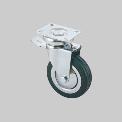 RUOTA ARREDAMENTO ART. 155 BIS AVO C/FRENO 100x24 mm - portata 80 kg - ALDO VALSECCHI