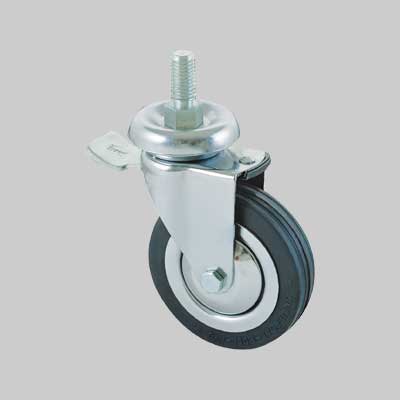 RUOTA ARREDAMENTO ART. 155BISB AVO C/FRENO 100x24 mm - fil. M12 - portata 80 kg - ALDO VALSECCHI