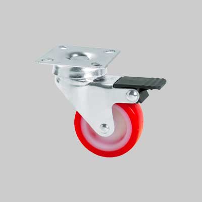 RUOTA ARREDAMENTO ART. 235BIS AVO C/FRENO 60 mm - portata 50 kg - ALDO VALSECCHI