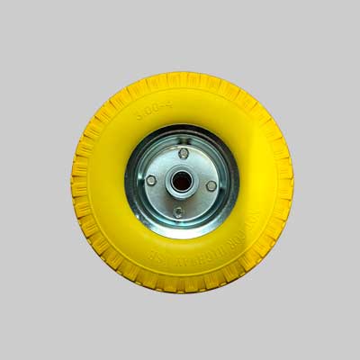 RUOTA IN POLIURETANO PER CARRELLI CON DISCO IN ACCIAIO IDEAL STAR 260x85 mm - portata 120 kg - IDEAL STAR