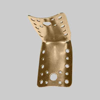 PIASTRA AD ANGOLO PER PALI Ø 80/100 65x80 mm - spessore 2 mm