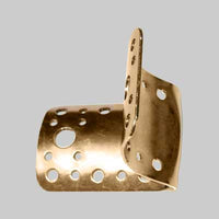 PIASTRA DI GIUNZIONE SAGOMATA PER PALI Ø 80/100 65x85 mm - spessore 2 mm